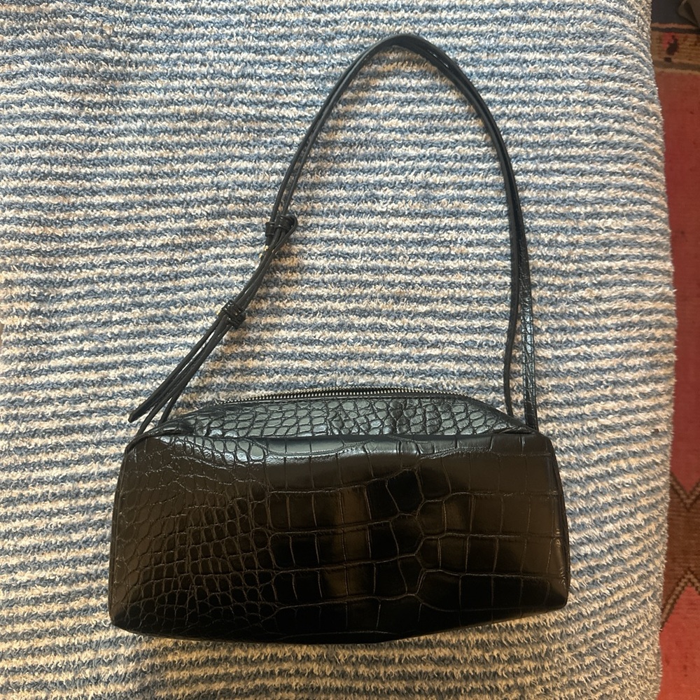 Black Crocodile Zara Bag